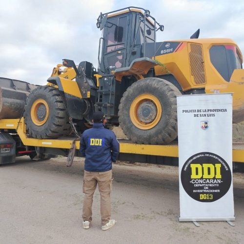 Paso Grande: secuestraron una máquina vial por una causa de defraudación